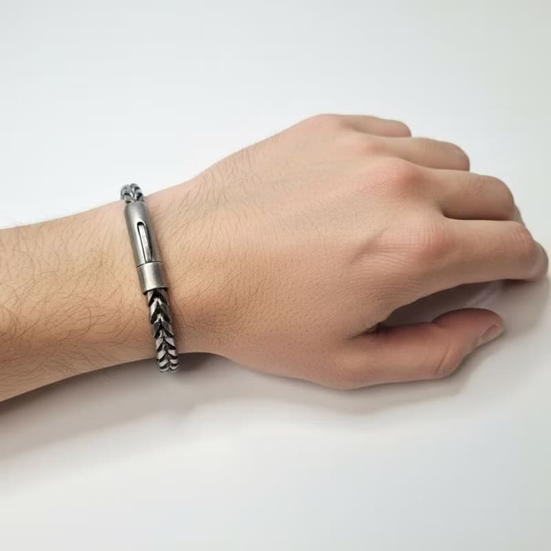 【比法一生】鋼手鍊— 嶺鍊  抗過敏 可洗澡 無須保養