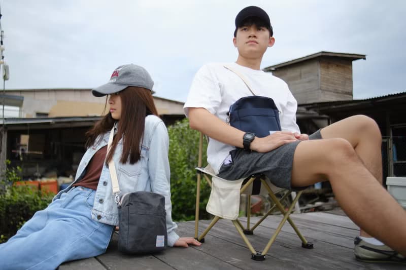 中性小號打蠟帆布郵差旅行包 树熊包208-炭灰色