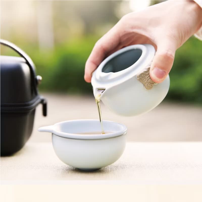 陸寶 春秋 隨手泡 攜行裝 1壺1杯 旅行茶具