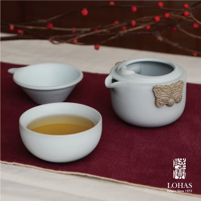 陸寶 春秋 隨手泡 攜行裝 1壺1杯 旅行茶具