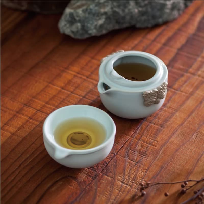 陸寶 春秋 隨手泡 攜行裝 1壺1杯 旅行茶具