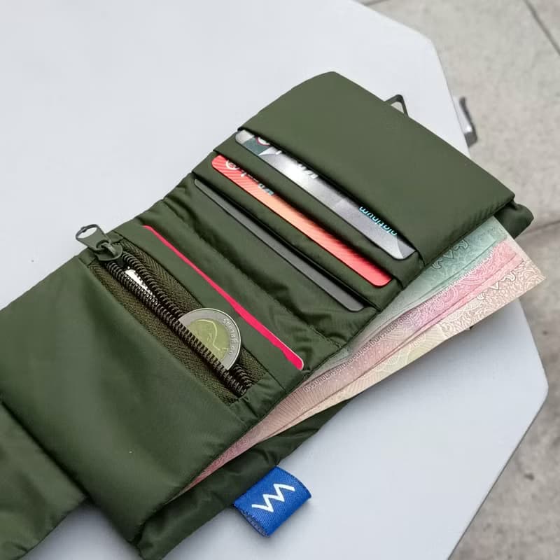 Bubble wallet - Olive