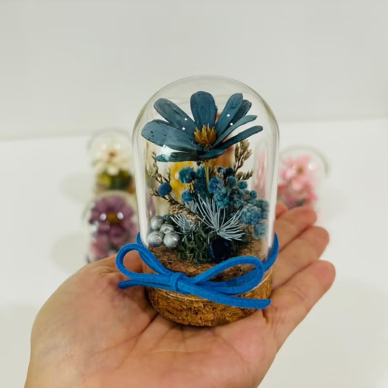 SLL關鍵字香膏 X Mei Story迷你永生花玻璃球 - 藍綠