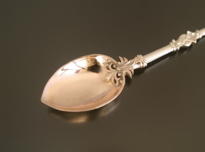 Japan Quality | inGod jewels 珈琲スプーン クロスハートフラワー シルバー製 誕生石