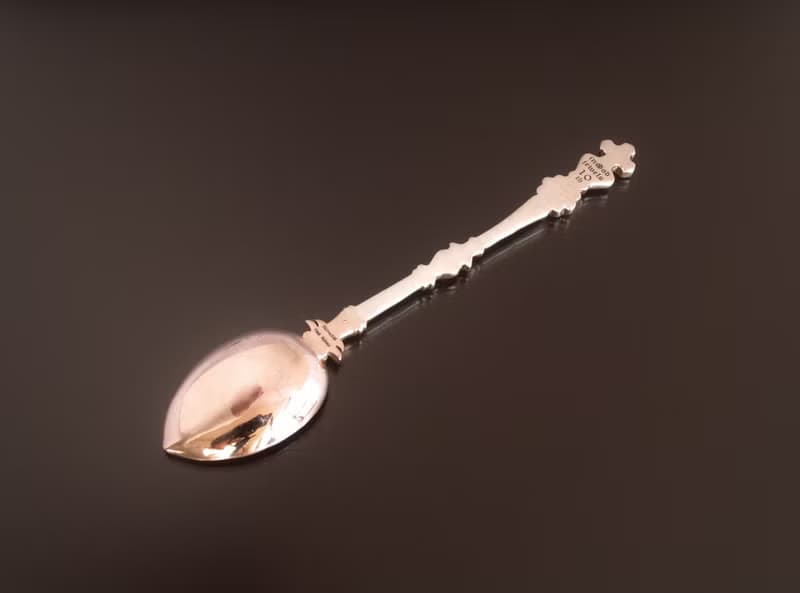 Japan Quality | inGod jewels 珈琲スプーン クロスハートフラワー シルバー製 誕生石