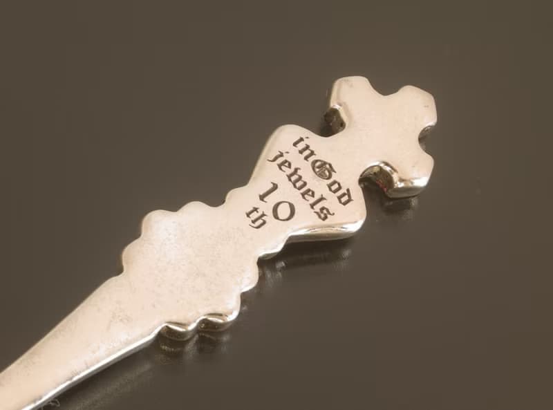 Japan Quality | inGod jewels 珈琲スプーン クロスハートフラワー シルバー製 誕生石