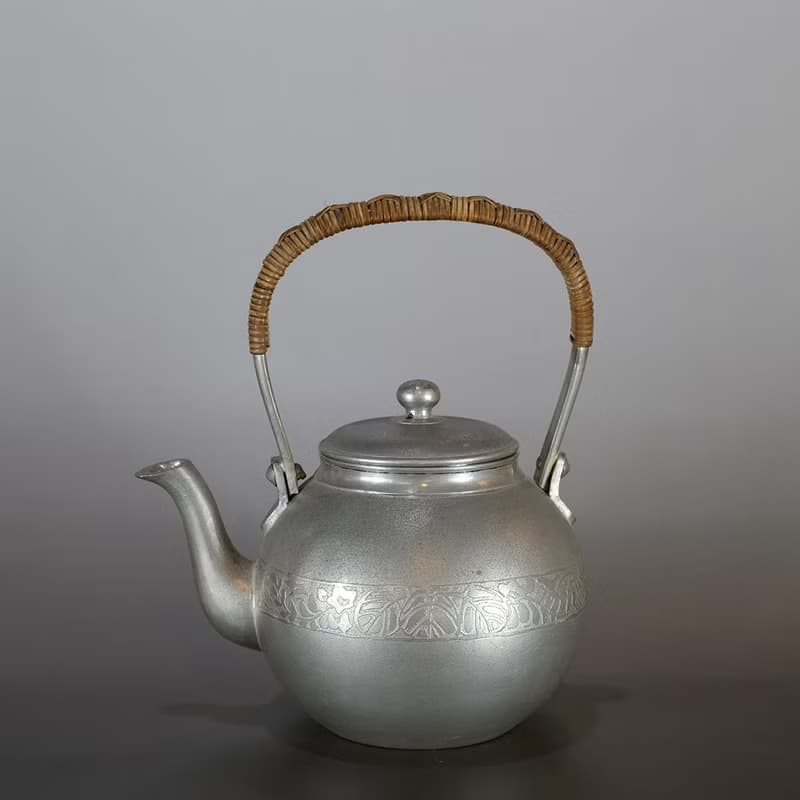 【日本古美術】錫壺 薩摩錫器 湯沸 煮水壺