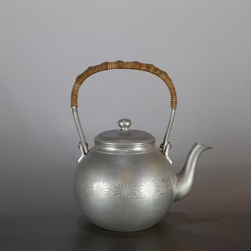 【日本古美術】錫壺 薩摩錫器 湯沸 煮水壺