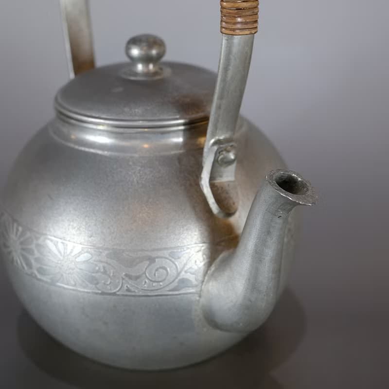 【日本古美術】錫壺 薩摩錫器 湯沸 煮水壺