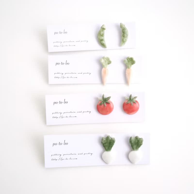 Vegetable earrings