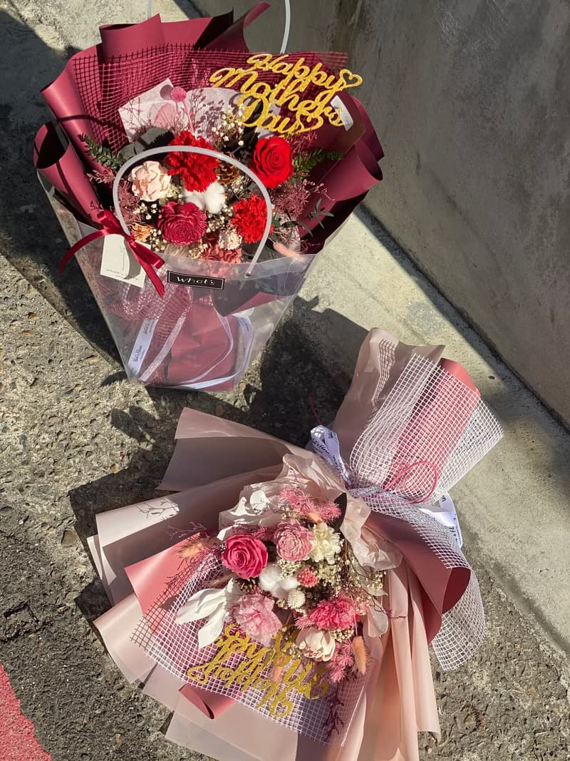 母親節花束\康乃馨花束\永生花花束 大型花束