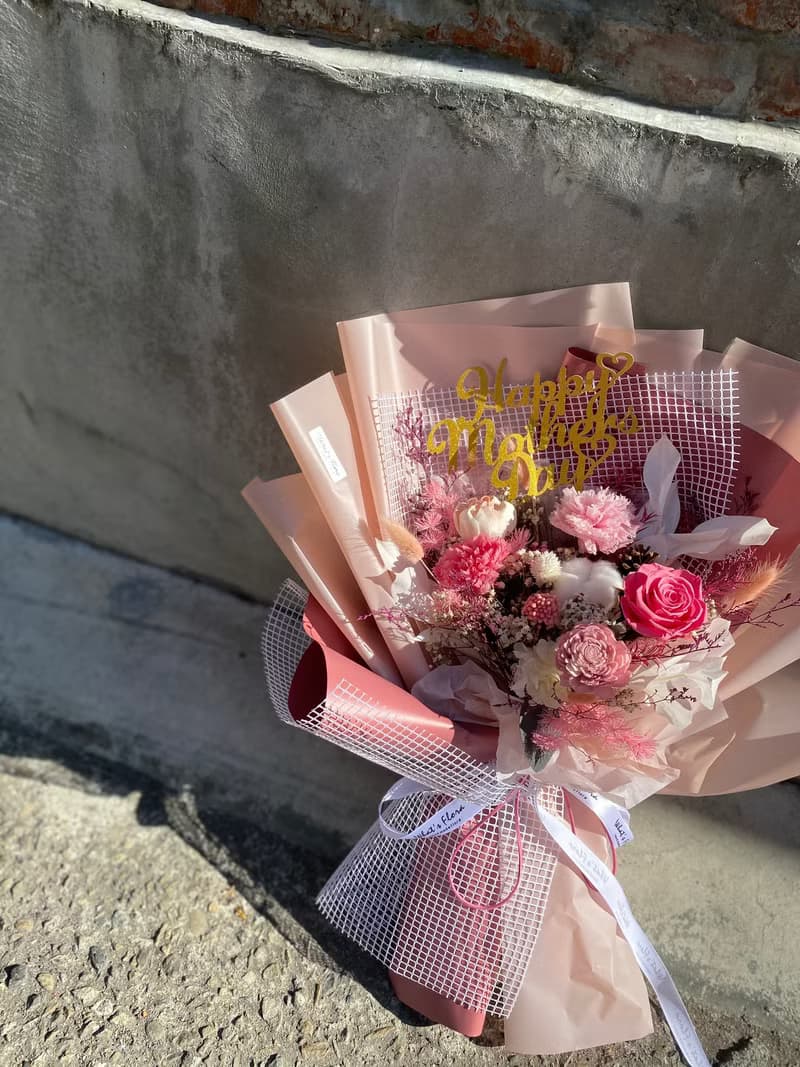 母親節花束\康乃馨花束\永生花花束 大型花束