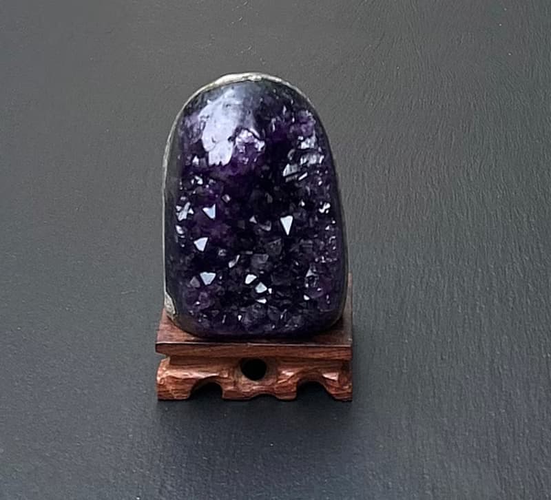天然原礦頂級帝王紫 紫晶鎮 紫晶簇 紫水晶 開運財運水晶消磁手鍊