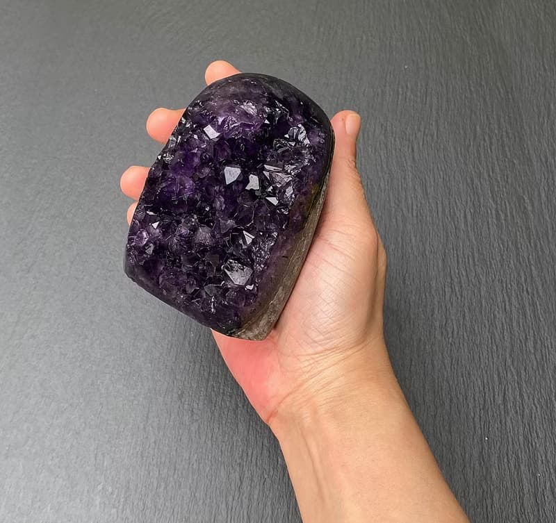 天然原礦頂級帝王紫 紫晶鎮 紫晶簇 紫水晶 開運財運水晶消磁手鍊