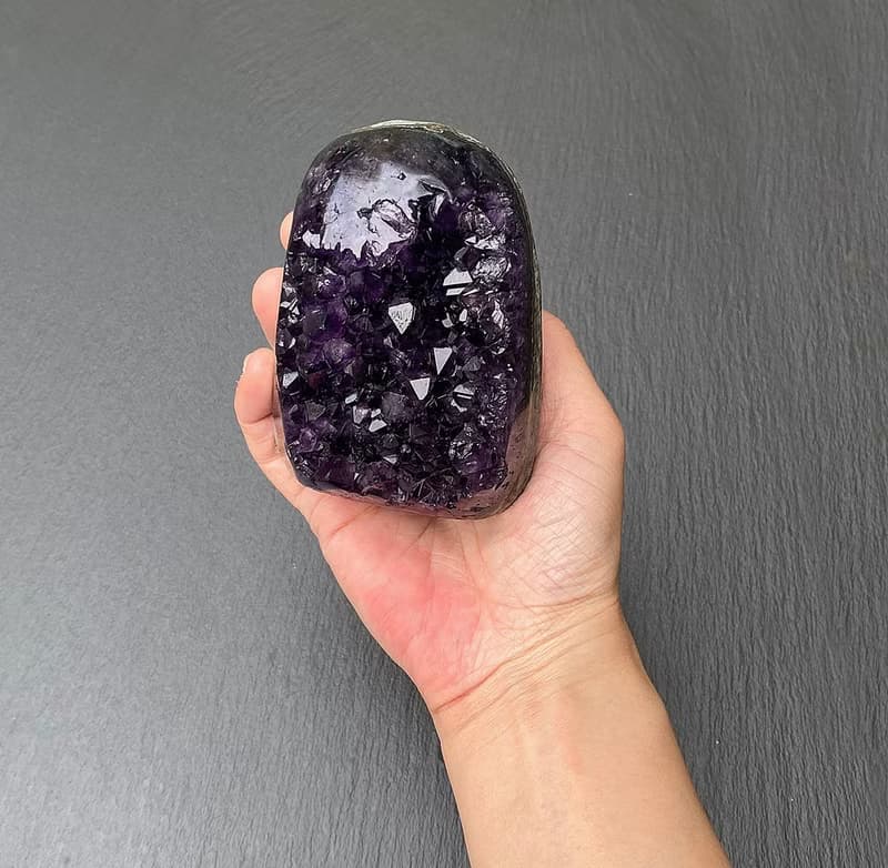 天然原礦頂級帝王紫 紫晶鎮 紫晶簇 紫水晶 開運財運水晶消磁手鍊
