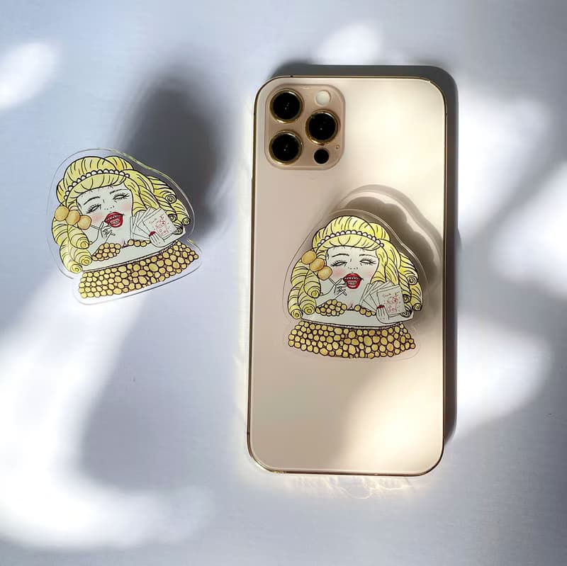 尤物地瓜球 造型手機支架