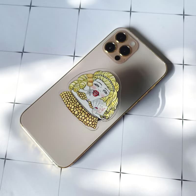尤物地瓜球 造型手機支架