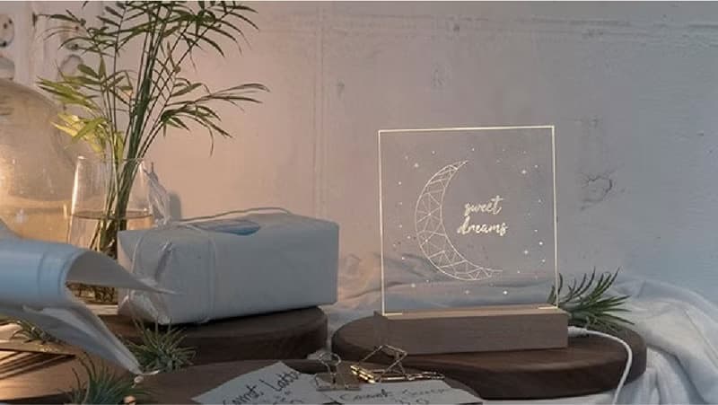 DIY創意小夜燈【生日禮物 創意夜燈 記事板 開學禮 交換禮物】