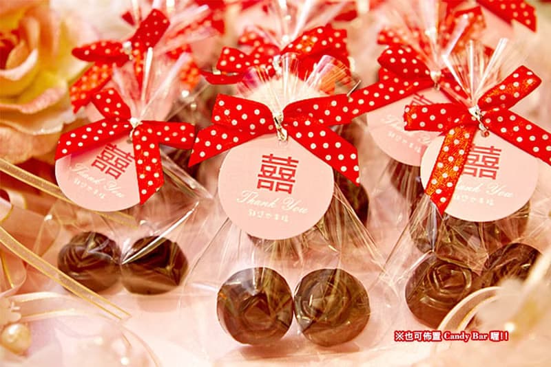 濃情玫瑰巧克力(二入)喜糖包 婚禮小物 二次進場 擺桌禮 送客喜糖