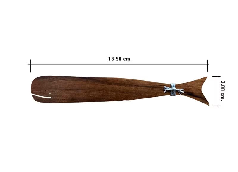 Wooden whale spreader / teakwood / cutlery / butter jam knife / 1 pc