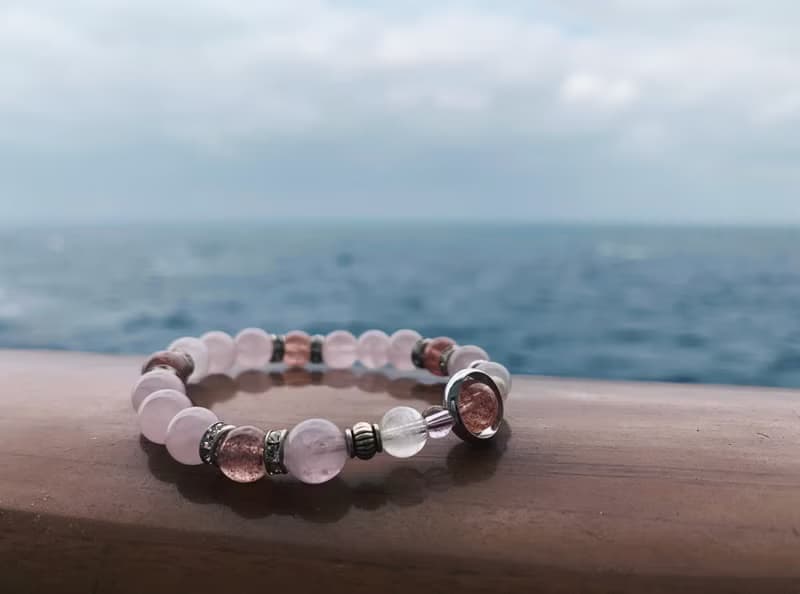 【水晶系列】粉晶草莓晶手鍊