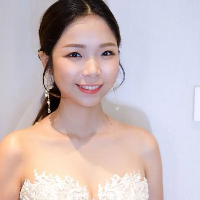 飛花 長版 | 耳夾耳鈎 | 手作婚禮樹脂水晶花飾品