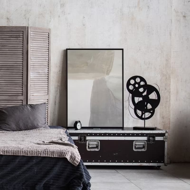 迷濛III - 土灰色抽象掛畫/簡約風佈置/居家佈置/臥室掛畫/裝飾畫