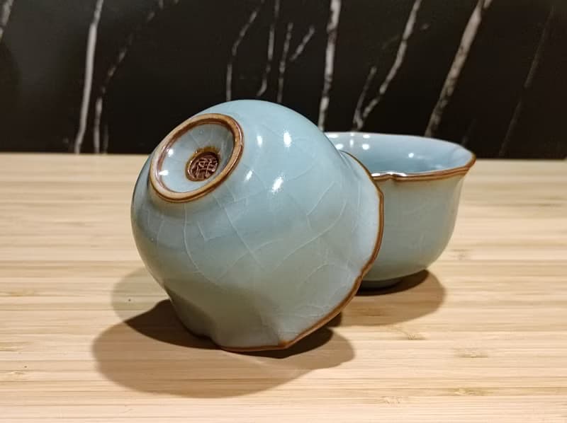 【母親節禮物】祥億窯 汝窯 幸福茶杯 鶯歌名家葉敏祥作