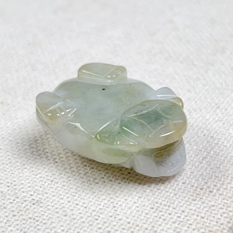 飄黃翡翡翠古錢龍龜 | 天然緬甸玉翡翠A貨 | 送禮