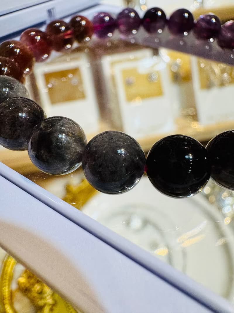 天然極光老礦濃色8mm17.12g手珠可通人體七輪提高靈性發揮潛能