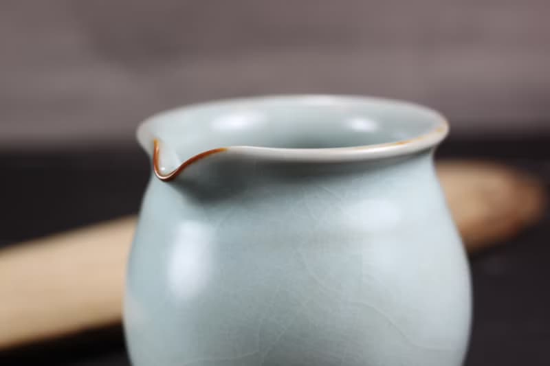 【送禮好物】360~400ml 汝窯無把 手拉坯 咖啡下壺 茶海 公道杯