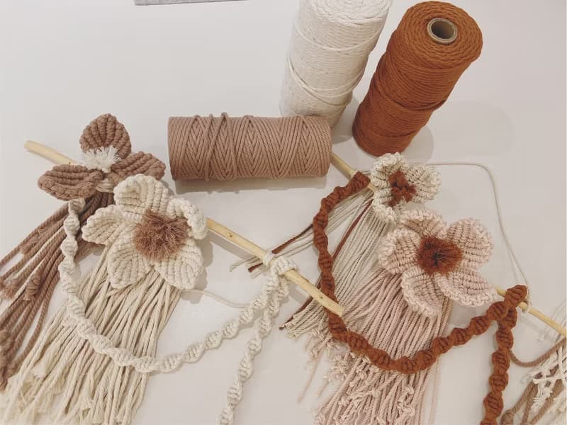 【體驗】Macrame 法式編織-花束壁掛裝飾體驗課程 ( (可使用文化幣)