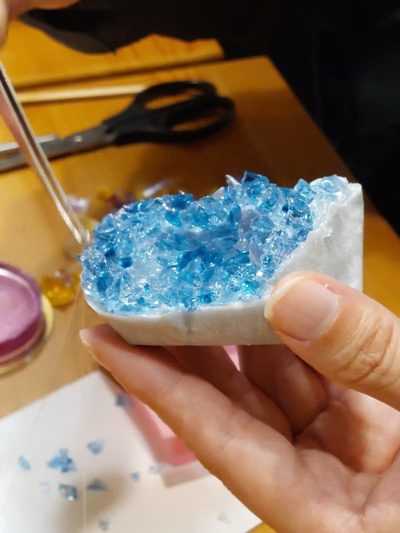 【體驗】開運招財水晶蠟燭課程 水晶洞 水晶簇 一人開班--文化幣可
