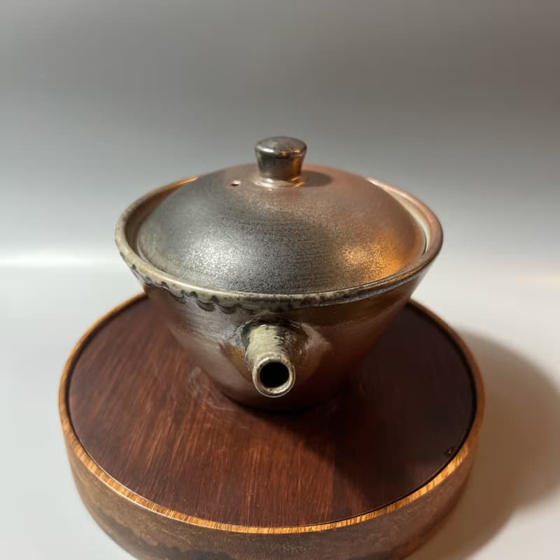 柴燒玫瑰金蓋杯  / 小平凡手作