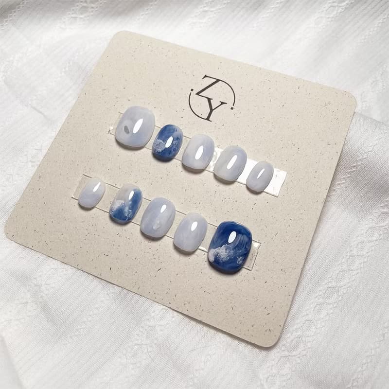 【訂製】NO.007 浪 | 手工穿戴甲