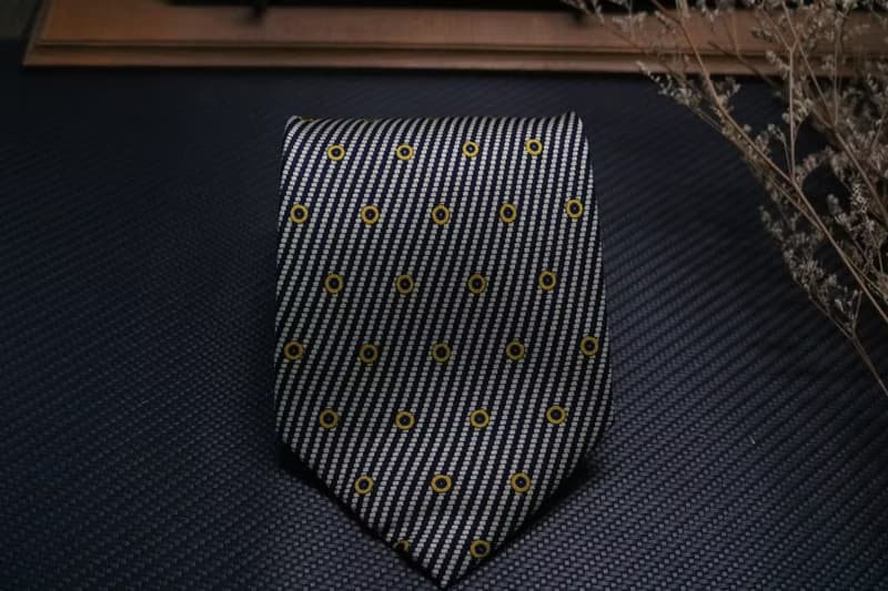 線與圈復古真絲領帶商務紳士necktie