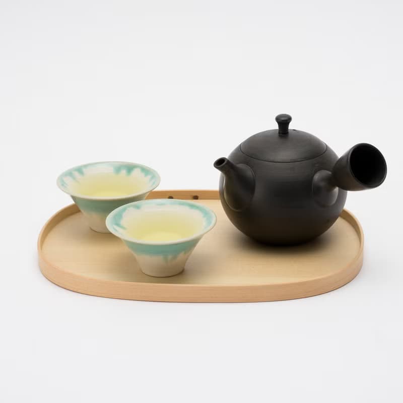 富士山清酒杯 豬口杯 陶瓷杯-兩件組