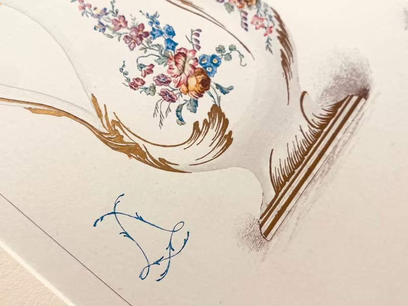 19th世紀法國古董瓷器書籍-賽佛爾瓷器彩色平版印刷(1892年)