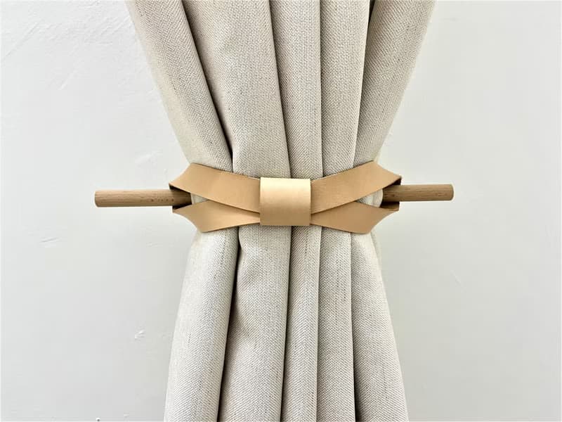 簡約皮革窗簾繫帶 優雅窗簾 新家居裝飾 窗戶室內設計 喬遷禮物