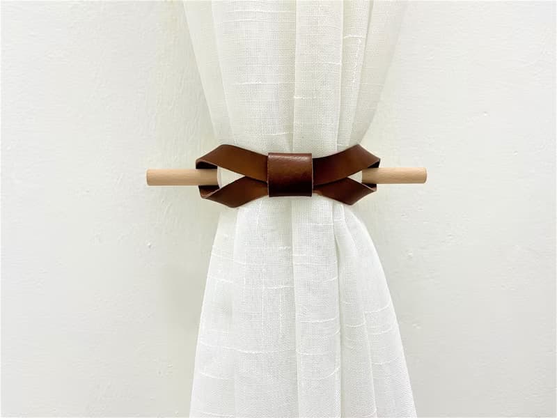簡約皮革窗簾繫帶 優雅窗簾 新家居裝飾 窗戶室內設計 喬遷禮物