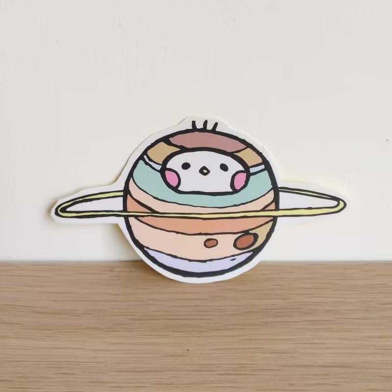 星球 插畫貼紙 3件組