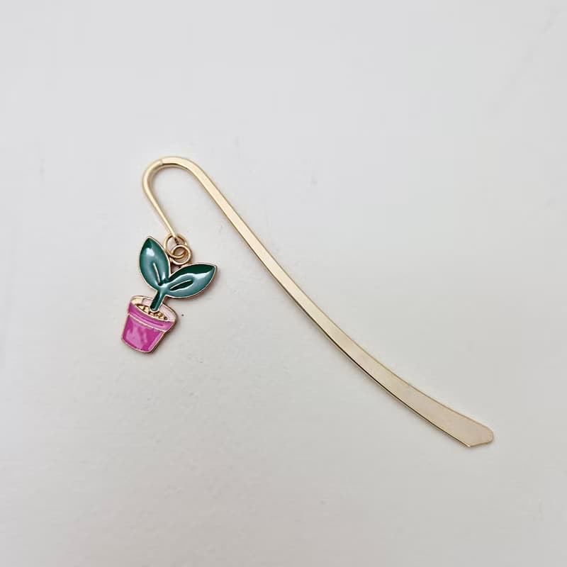 A cute flowerpot bookmark, A cute flowerpot