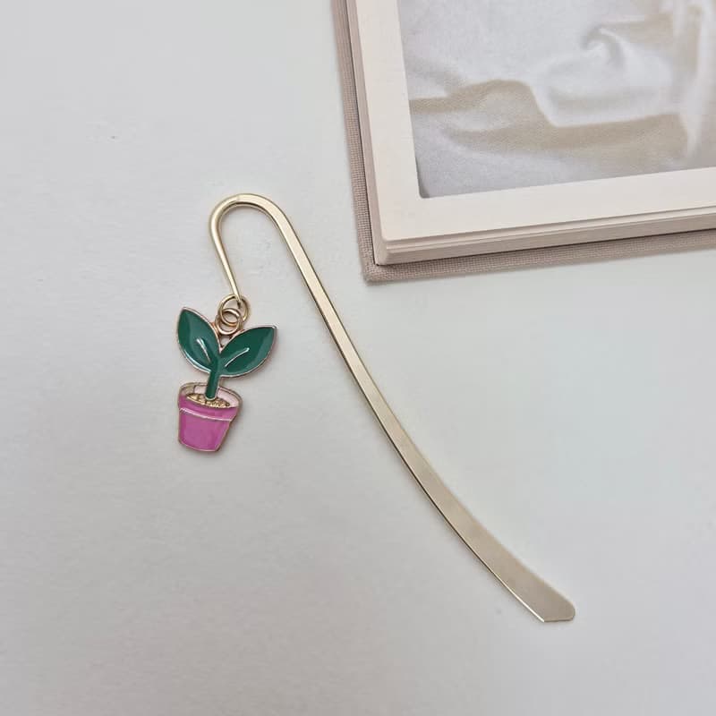 A cute flowerpot bookmark, A cute flowerpot