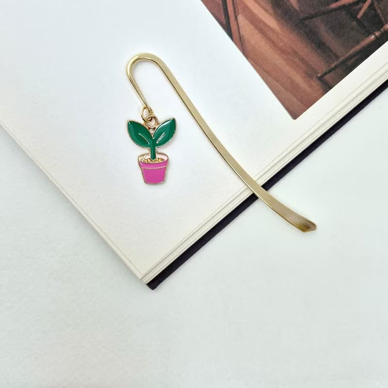 A cute flowerpot bookmark, A cute flowerpot