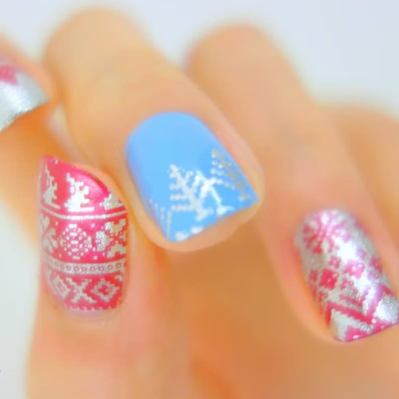 BEnails美甲轉印鋼板 小裁縫-圍巾小舖(大方版)BN015美甲印花板