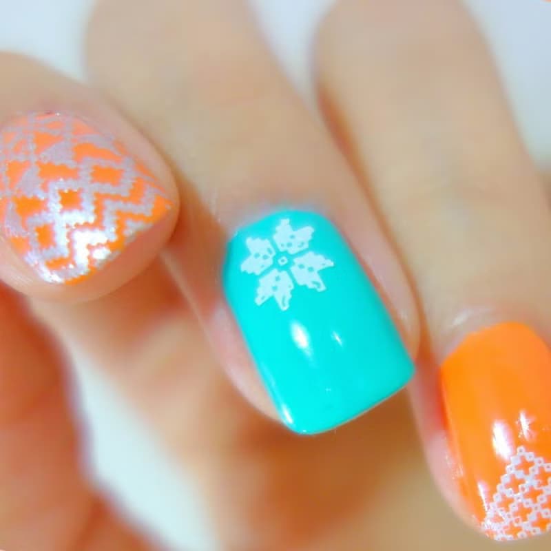 BEnails美甲轉印鋼板 小裁縫-圍巾小舖(大方版)BN015美甲印花板