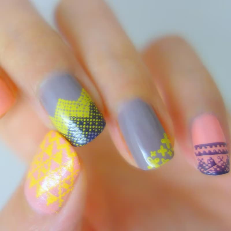 BEnails美甲轉印鋼板 小裁縫-圍巾小舖(大方版)BN015美甲印花板