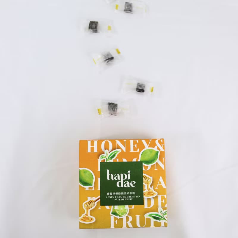 【hapidae】蜂蜜檸檬綠茶法式軟糖 (5g*24入)│婚禮小物法式軟糖