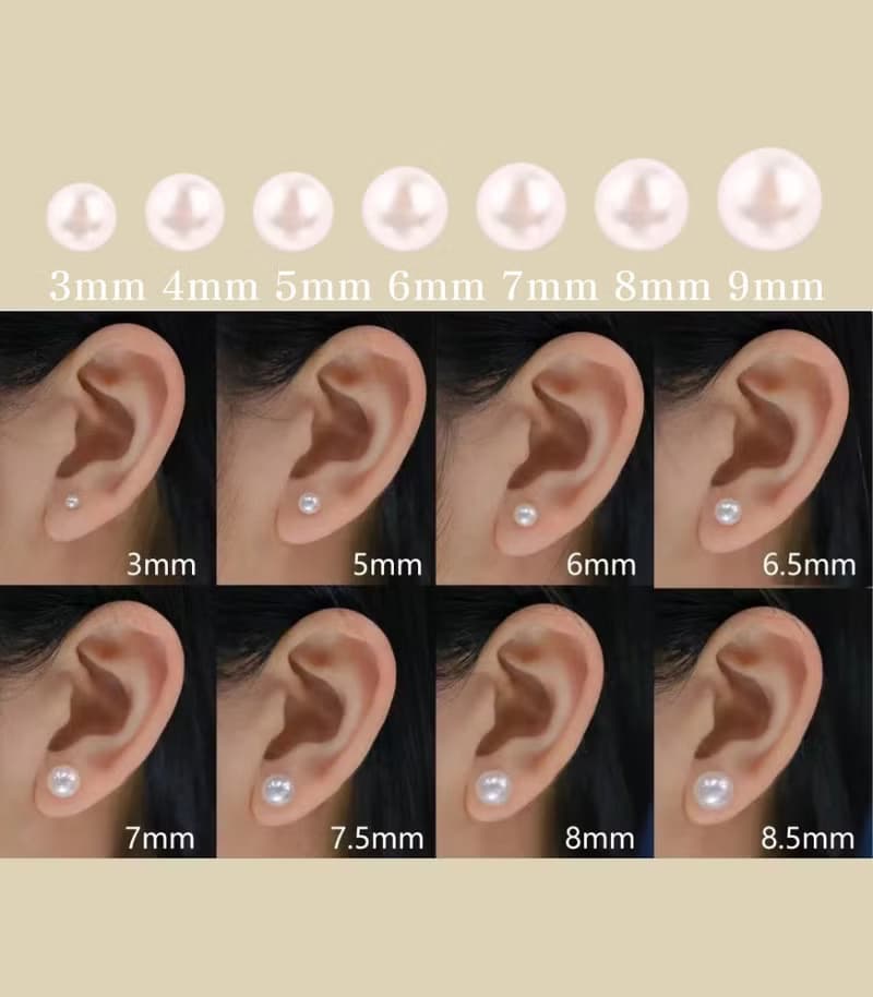 經典鑽石小燈泡日本 Akoya天然海水珍珠日本珍珠18k金珍珠耳環