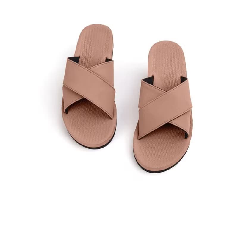 indosole CROSS 環保拖鞋 鐵鏽紅 女
